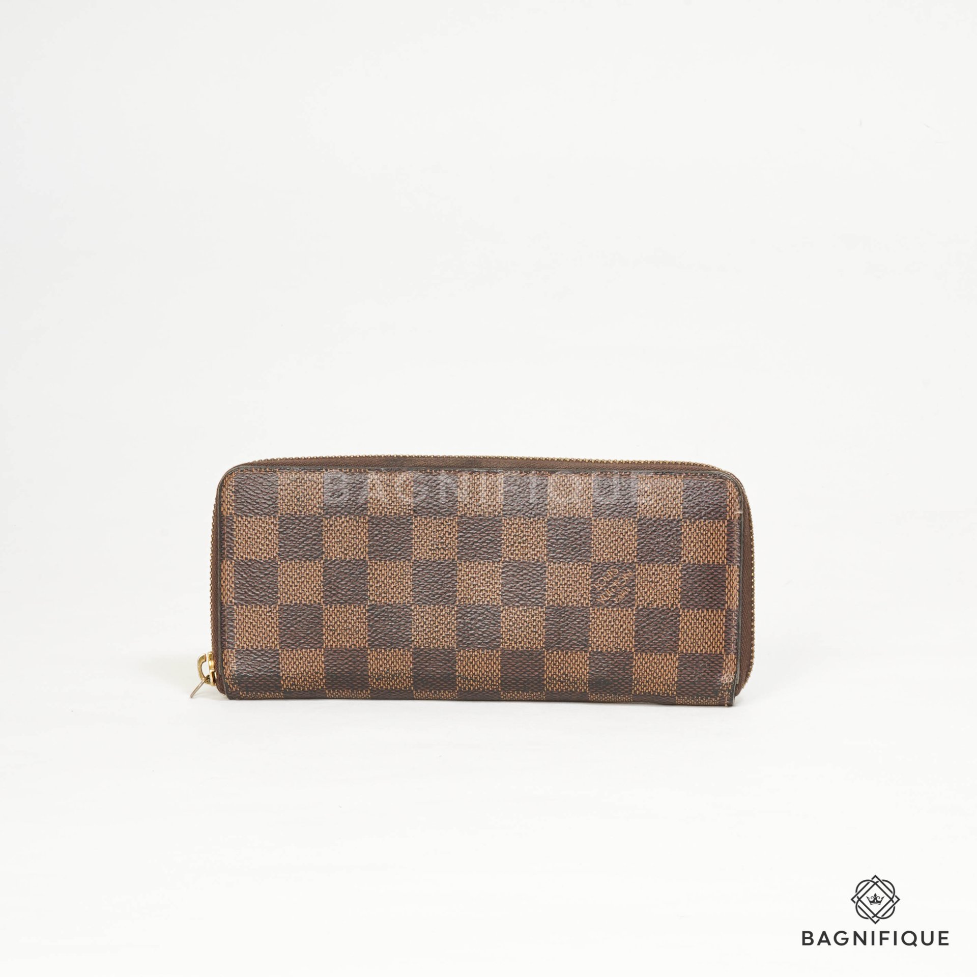 Louis Vuitton – Caissa Wallet Damier Ebene Red – Queen Station