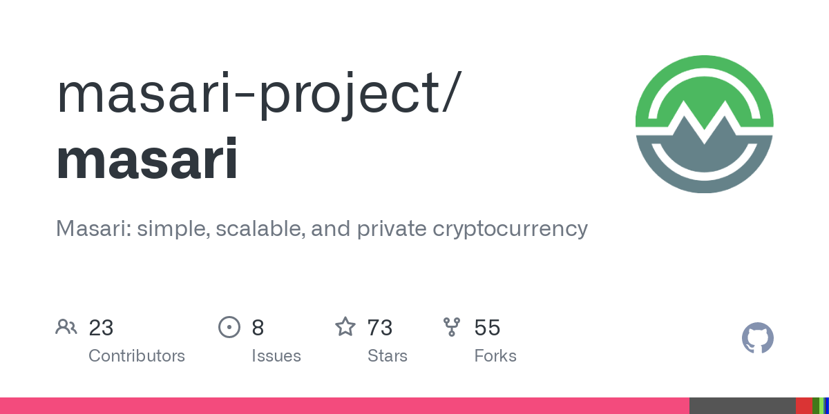 GitHub - masari-project/masari: Masari: simple, scalable, and private cryptocurrency