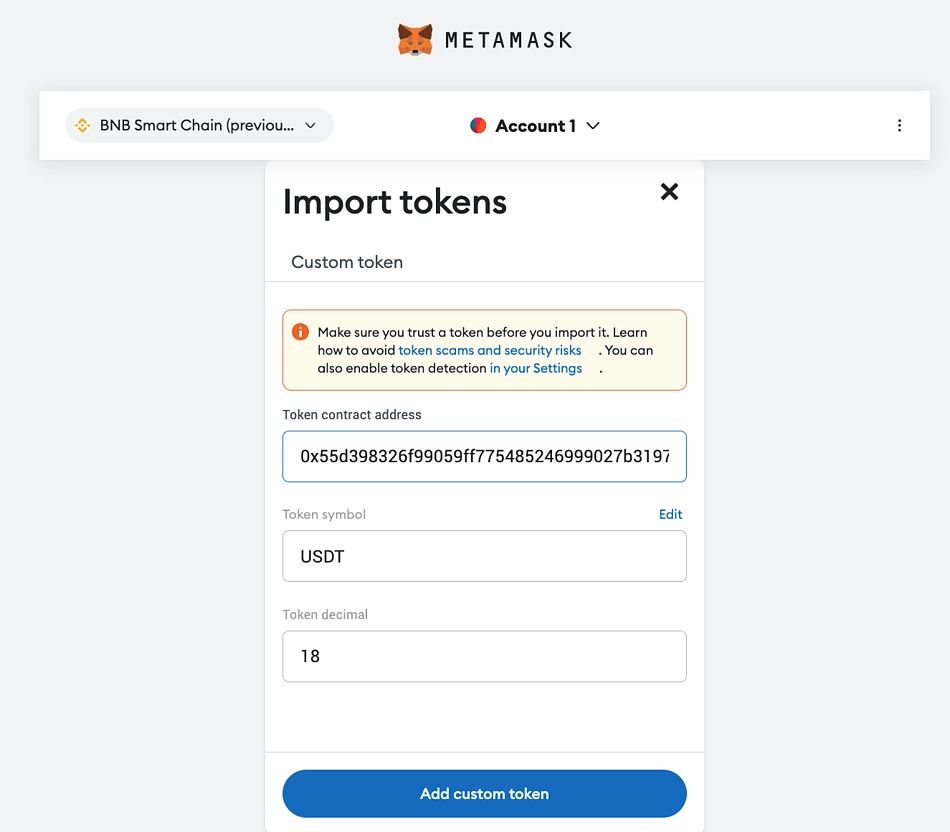 How do I connect my Metamask wallet to Binance Smart Chain network? — Thetan Arena Help Center