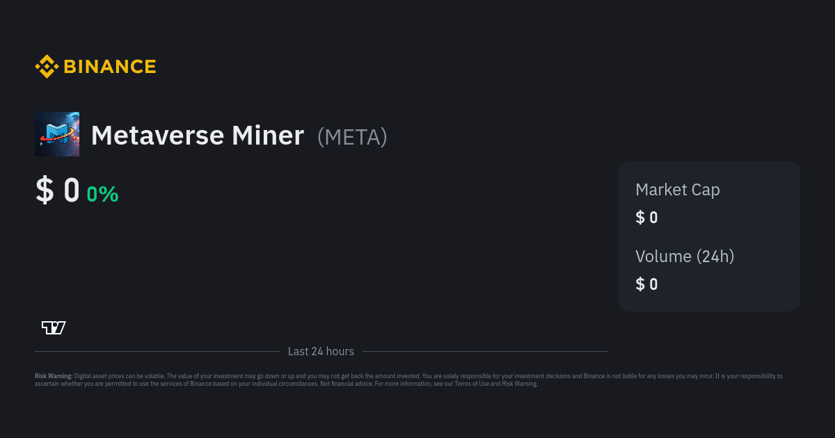 Metaverse Miner Price Today - META Coin Price Chart & Crypto Market Cap