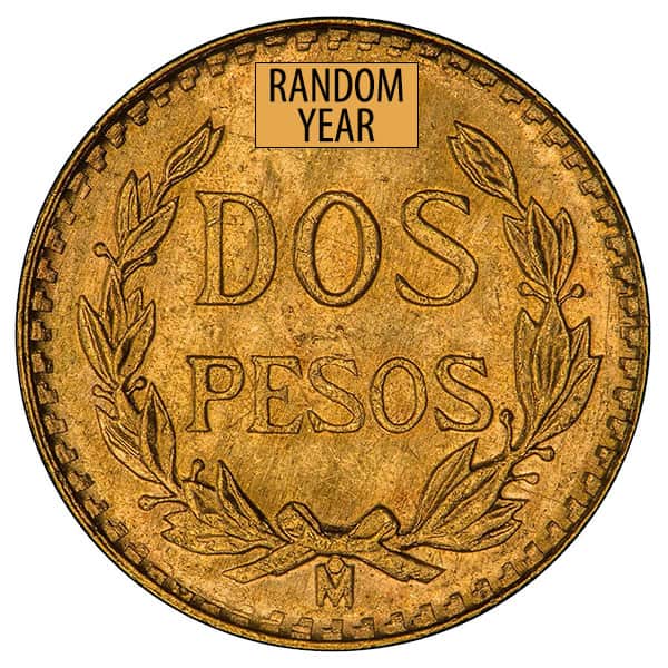 Mexico Gold 2 Pesos ( oz) - BU [MX-G2PESO-BU] - Liberty Coin