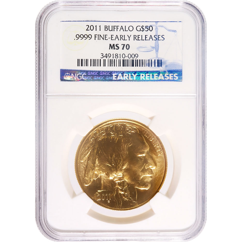 Buy 1 oz American Gold Buffalo First Strike - NGC or PCGS-MS70 (Varied Year) - Guidance Corporation