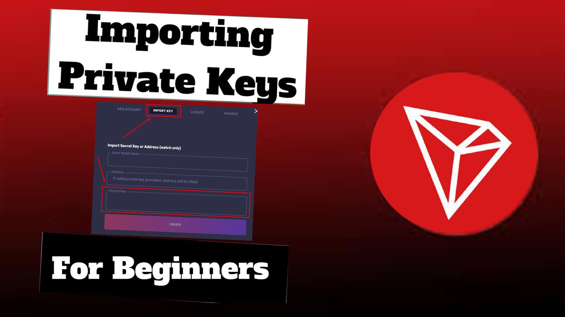 Generate and get TRON TRX wallet address. Create paper private key.