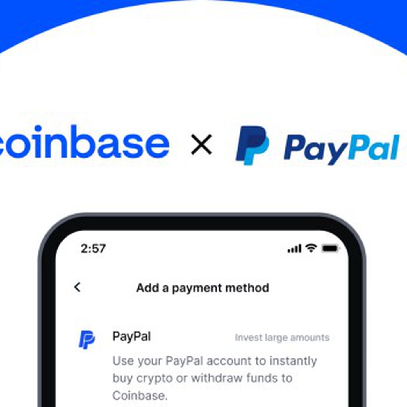 Coinbase Debuts 'Buy With PayPal' (but Read the Fine Print) - CoinDesk