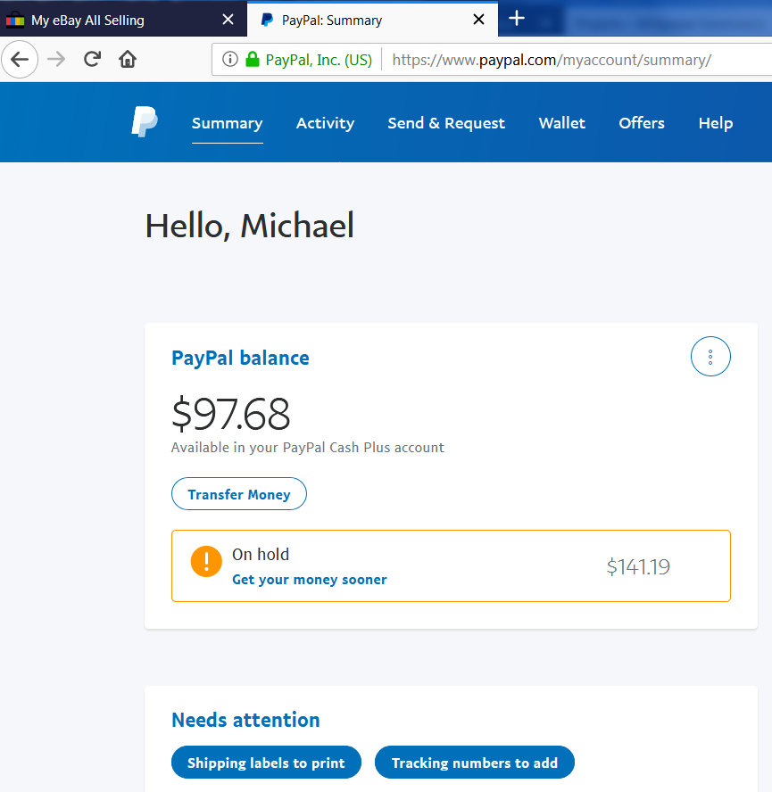 Paypal/Ebay payment on hold - The eBay Community