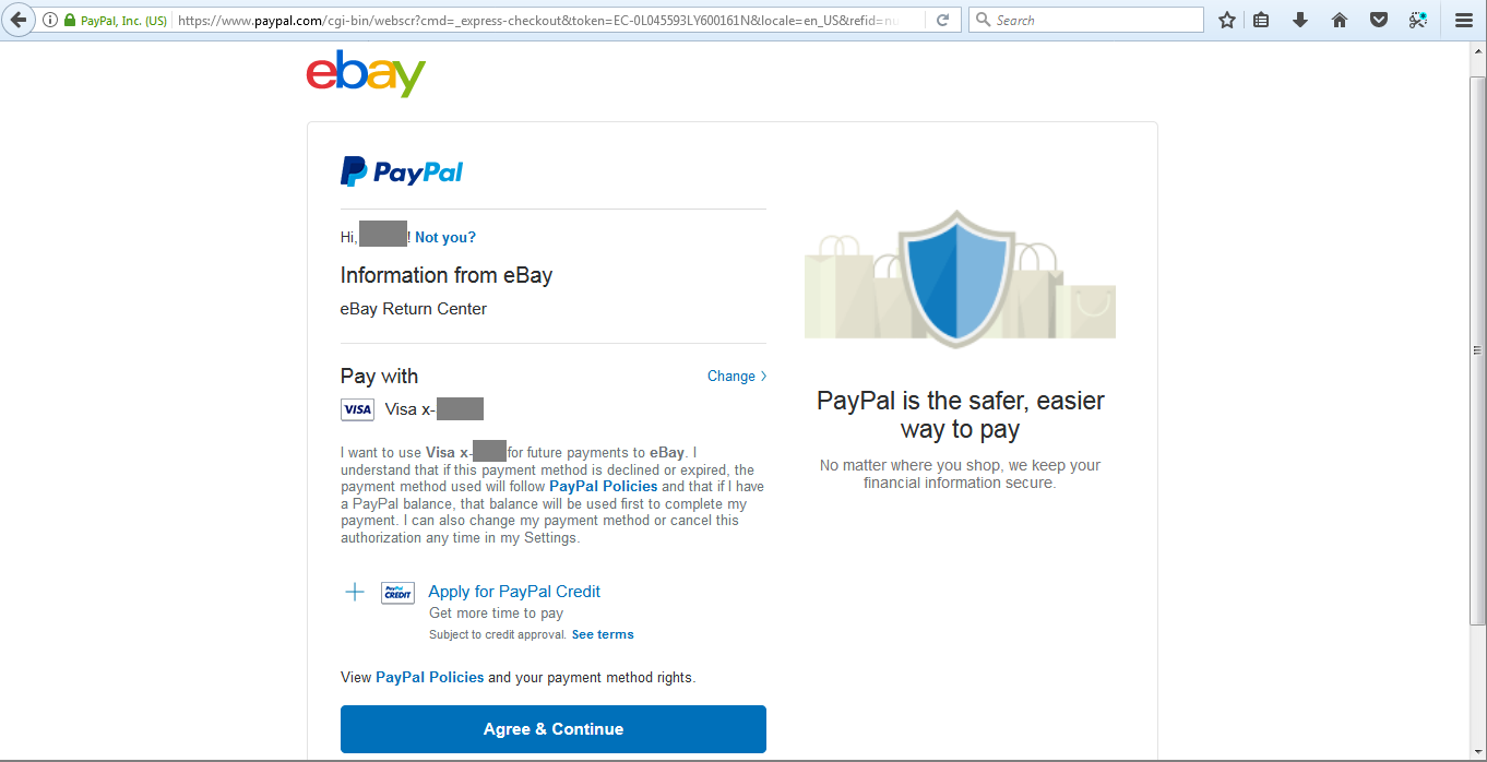 eBay/PayPal Labels