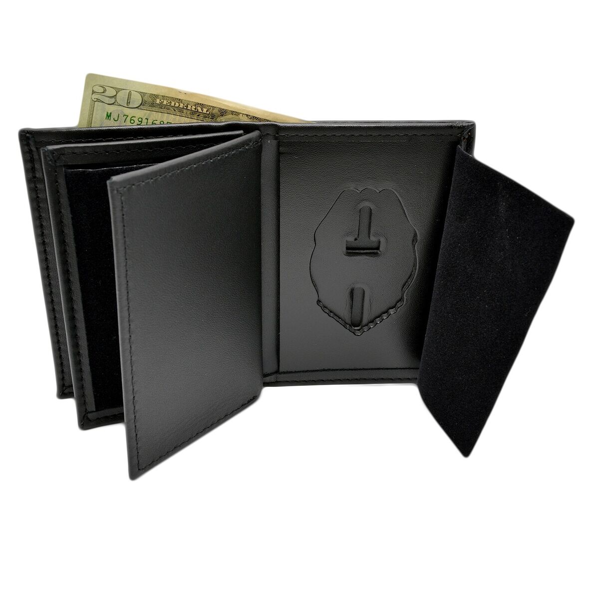 Bi-fold Badge Wallet with Single ID | Badge And Wallet