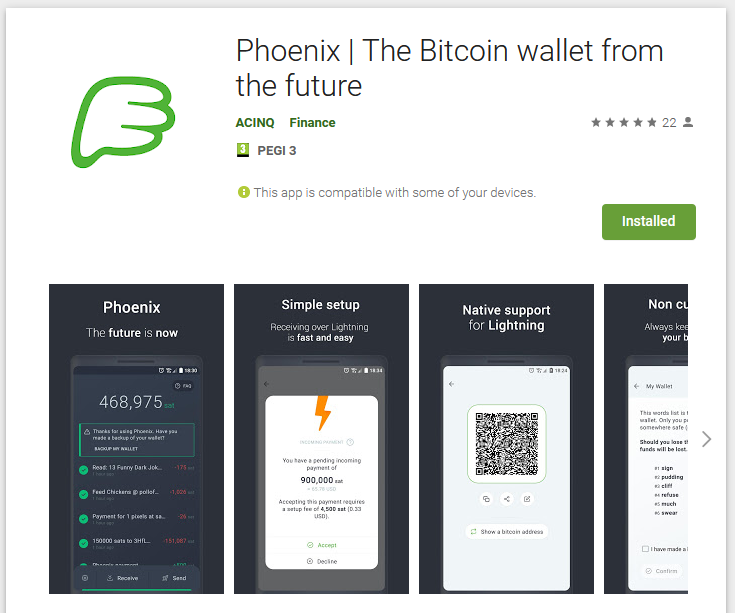 Phoenix Lightning Wallet | Hyperbitcoinization | bitcoinhelp.fun