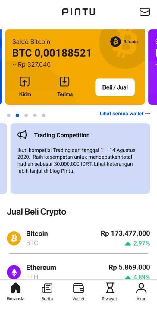 Aplikasi Jual Beli Bitcoin Gampang. Praktis. Instan. | Pintu