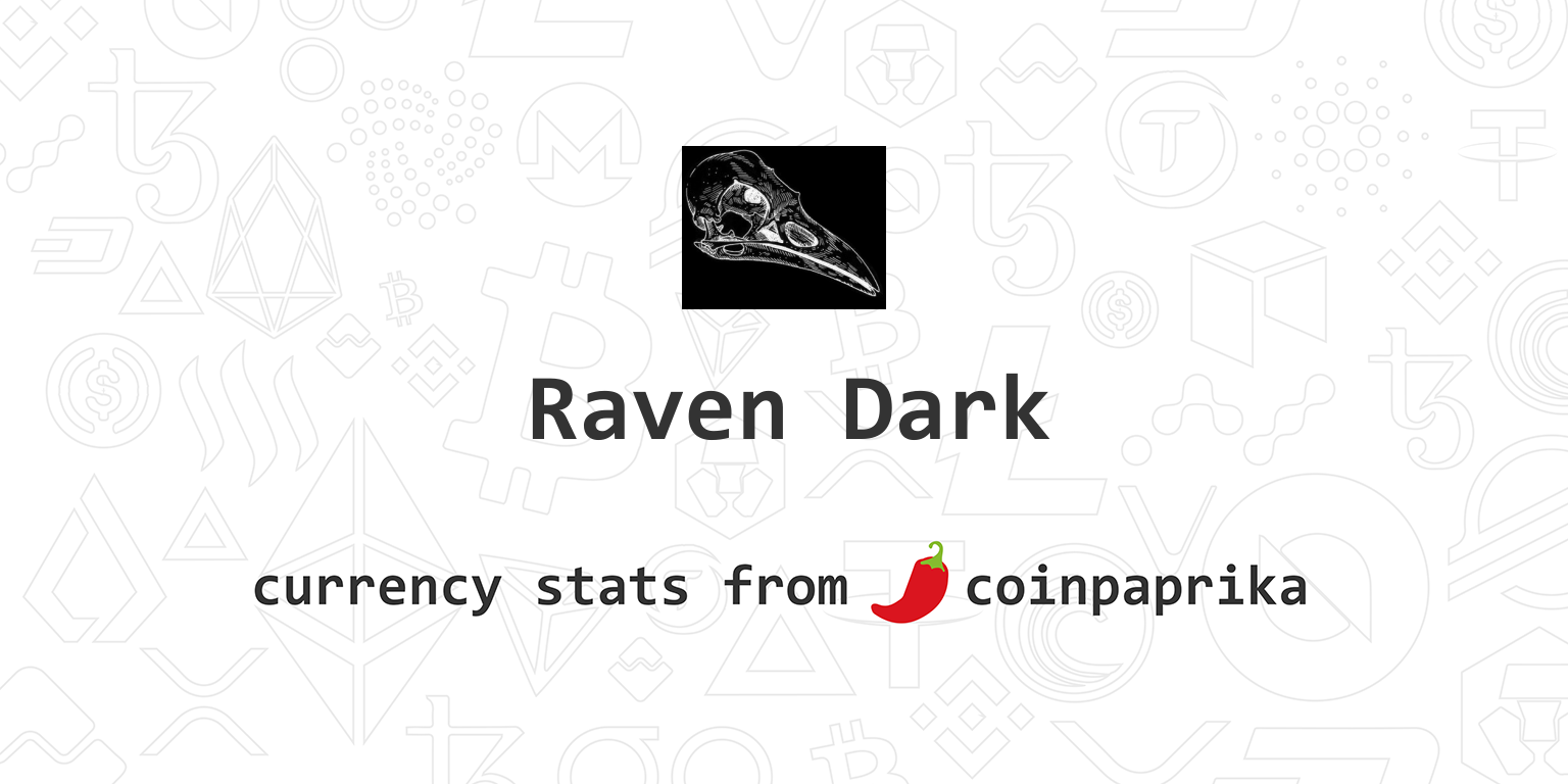 Raven Dark (XRD) coin: Crypto Price Chart Raven Dark (XRD)/USD Exchange Rate, Quotes | BeatMarket