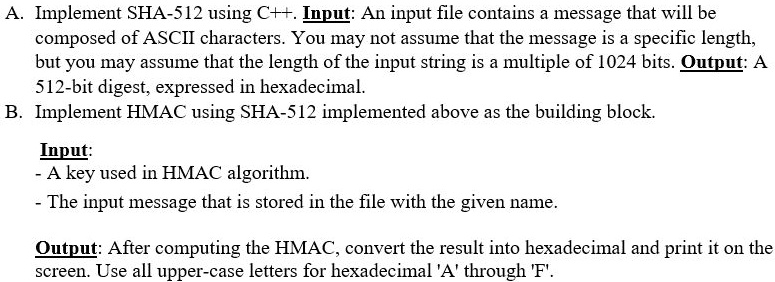 shac Source Code - SHA (Secure Hash Algorithm )