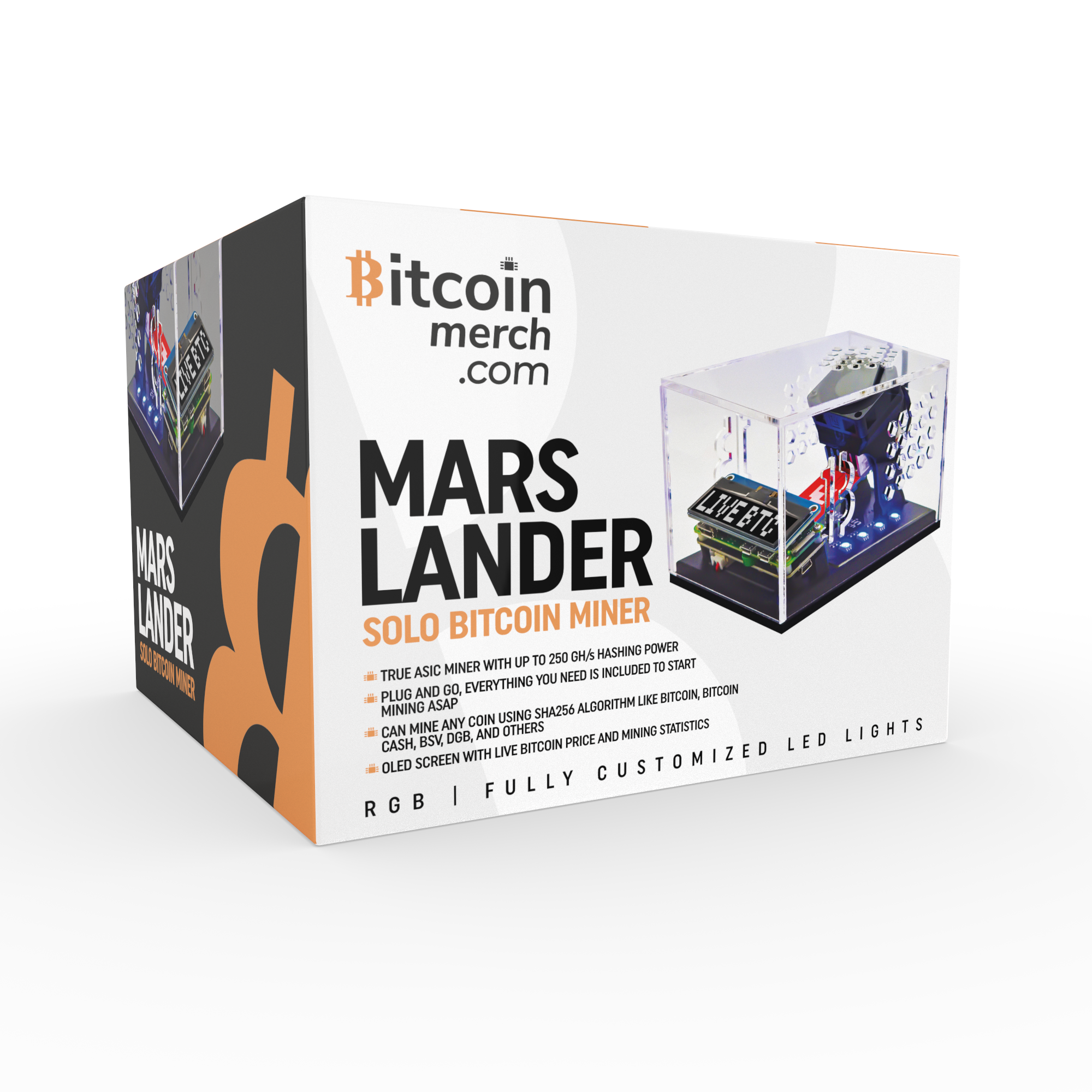 Bitcoin Merch® MARS LANDER V2 Solo Bitcoin Miner - Up to GH/s