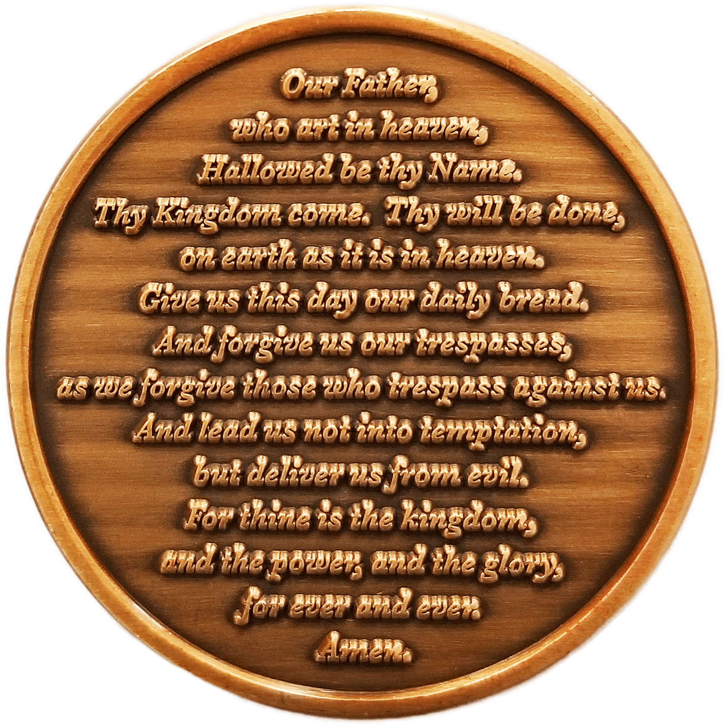 bitcoinhelp.fun: Sterling Gifts The Lord's Prayer Catholic Pewter Prayer Coin : Toys & Games