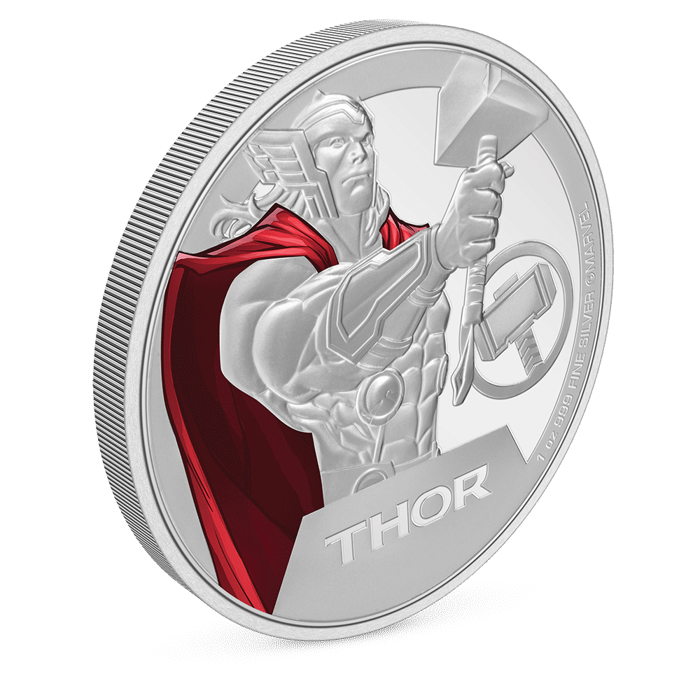 Thor Silver 1oz Coin Marvel Coin | Chards