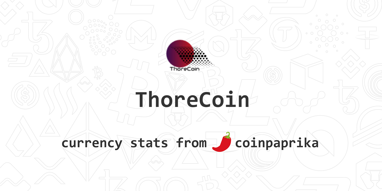 ThoreCoin Price Today - THR Coin Price Chart & Crypto Market Cap