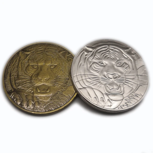 50 grams silver coin tiger & dragon 