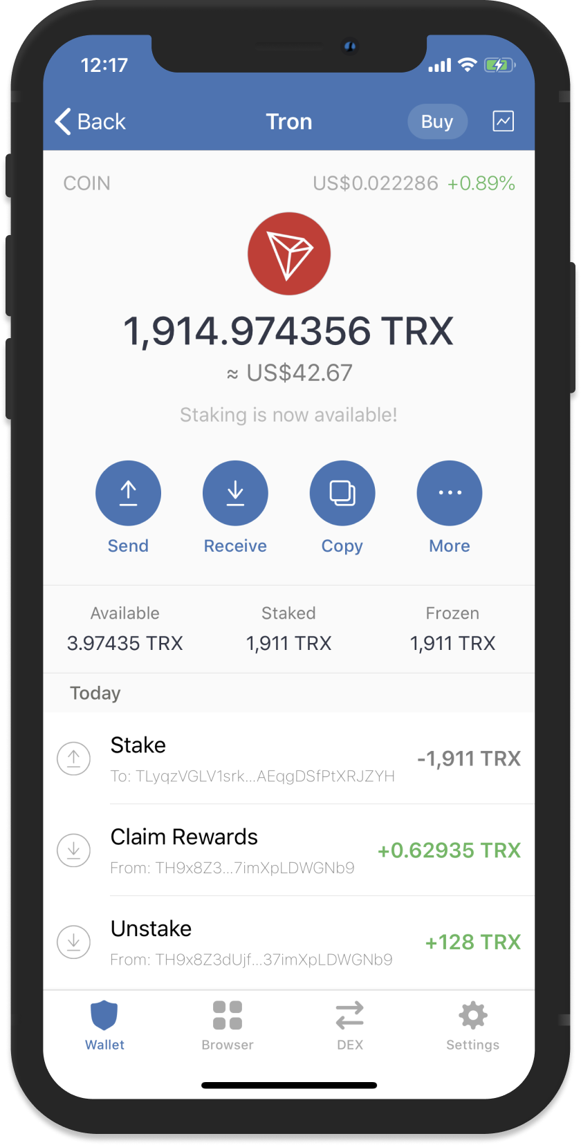 How to Stake TRON TRX and Earn Yield Using Trust Wallet | Trust