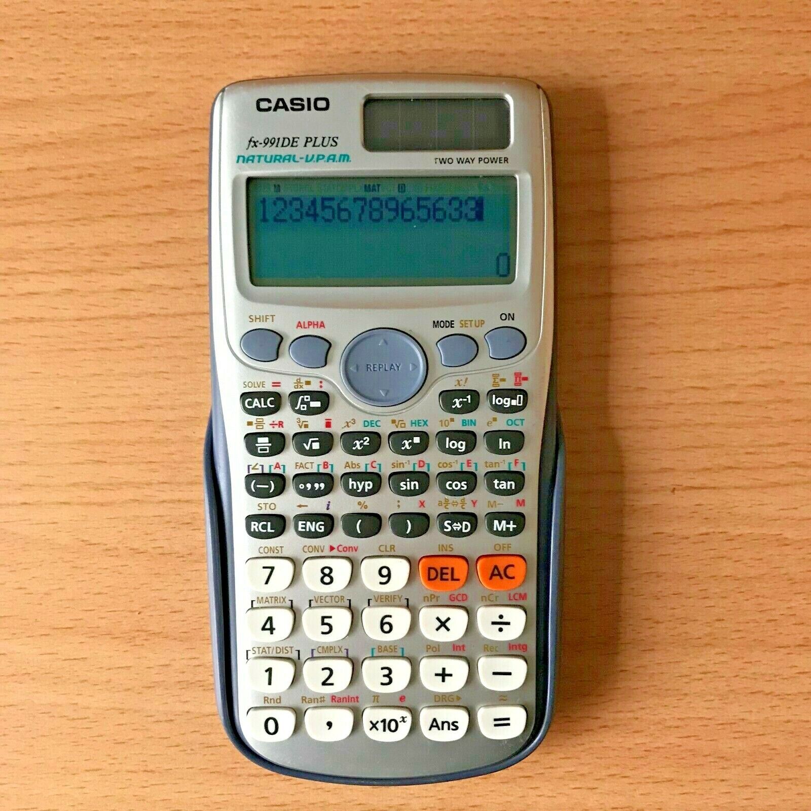 Casio Scientific Calculator (fxES PLUS-4 INITURA-UPAR) Functions With Two Way Power