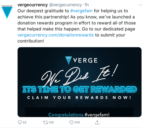 Verge Currency | News – Telegram