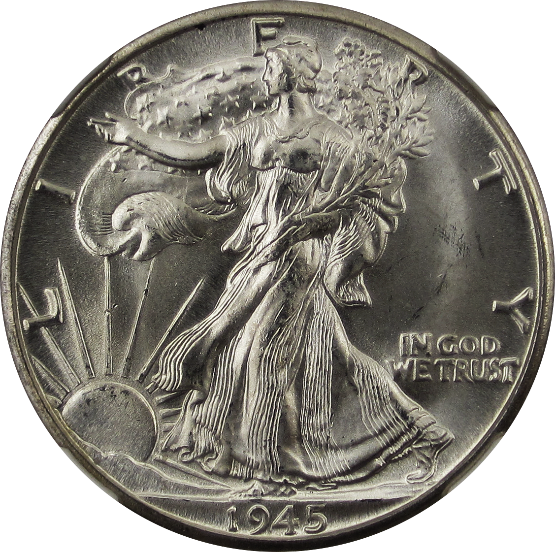 ACE OF DEATH Walking Liberty 1 Oz Silver Coin 1$ USA 