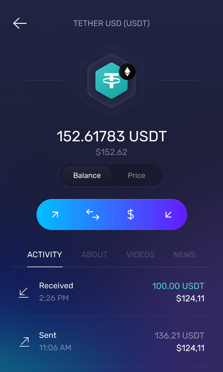 Tether USDT Wallet for Android, iOS, Windows, Linux and MacOS | Coinomi