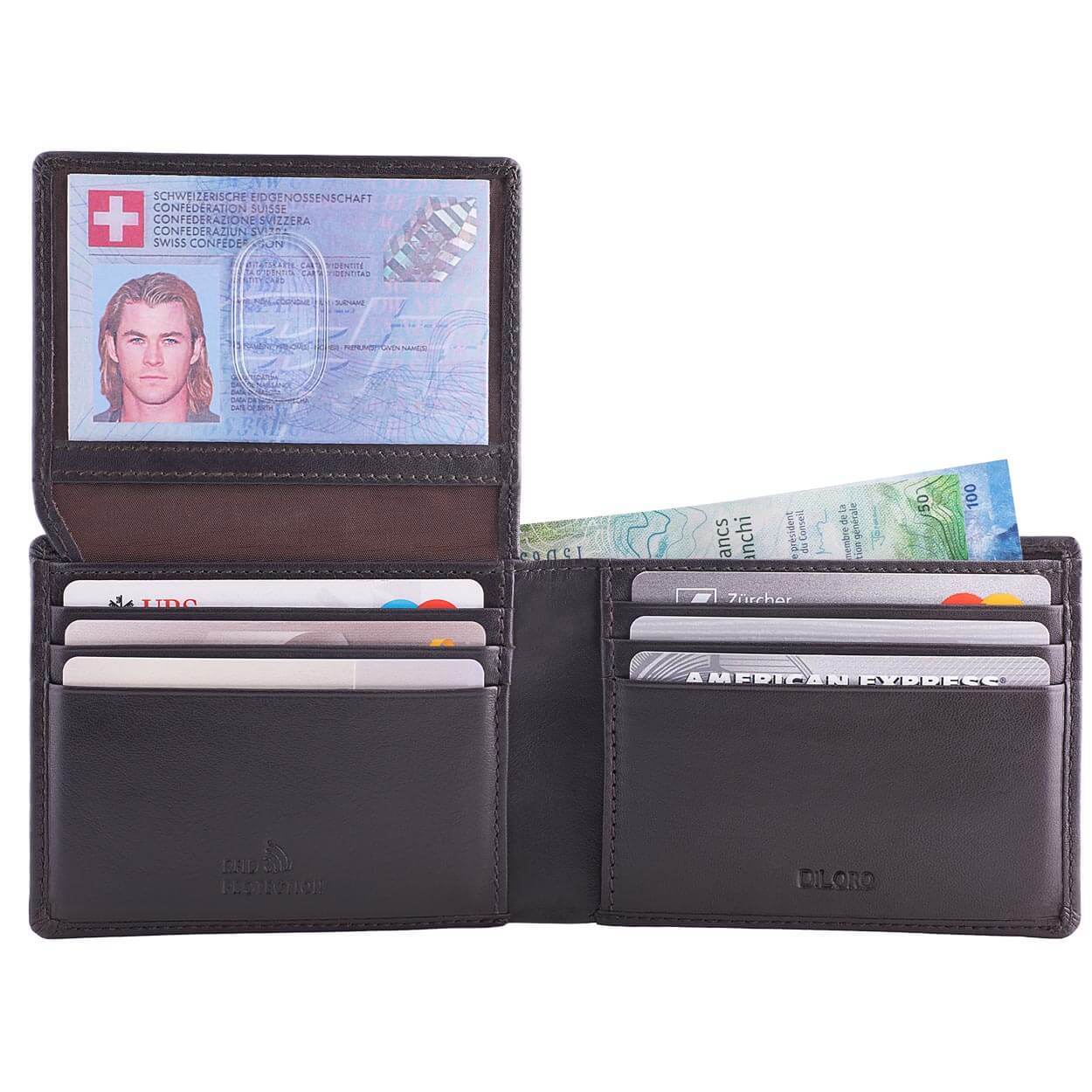 Leather Wallet with Dual ID Windows - Heritage T1 – WALLETERAS