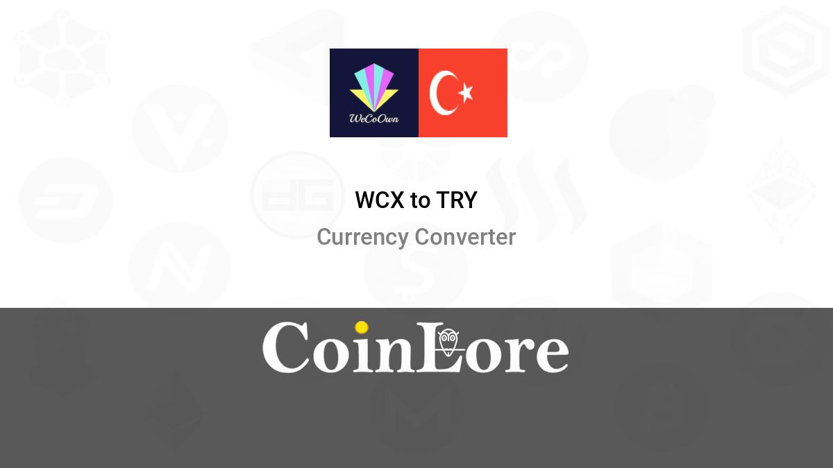 WCX price today, XT to USD live price, marketcap and chart | CoinMarketCap