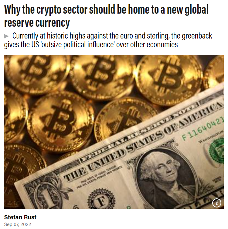 Bitcoin Won't Be a Global Reserve Currency. But It's Opening the Box - CoinDesk