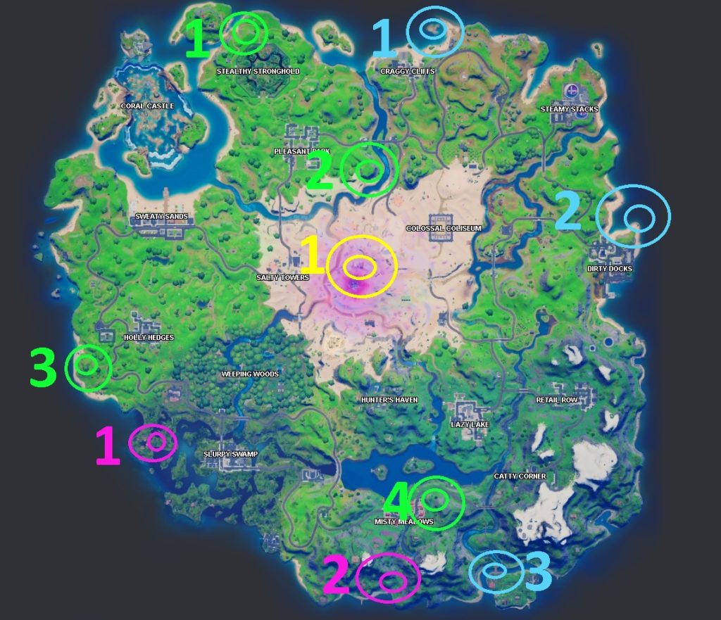 Fortnite Chapter 2 Season 4: Week 6 XP Coin Locations And Guide