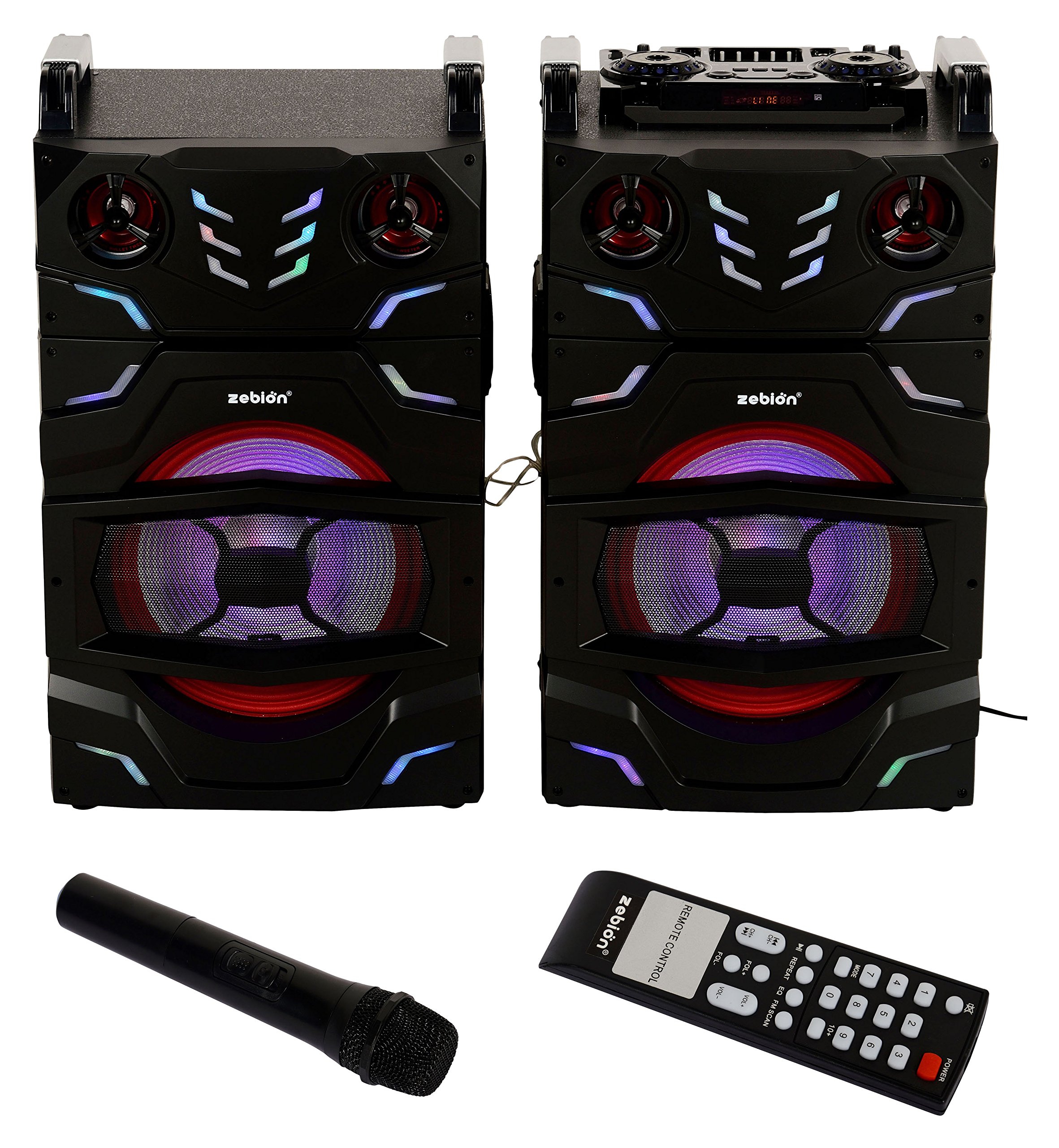 Plastic,Metal And Wood Black Zebion Whambox Uno Trolley Dj Speakers at best price in Indore